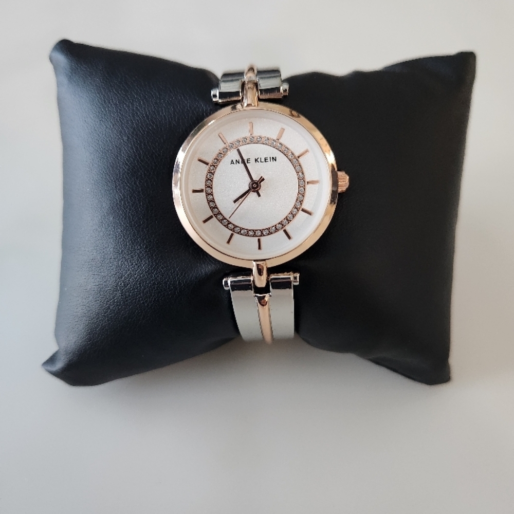 Anne Klein Rose Gold and Silver Women's Watch